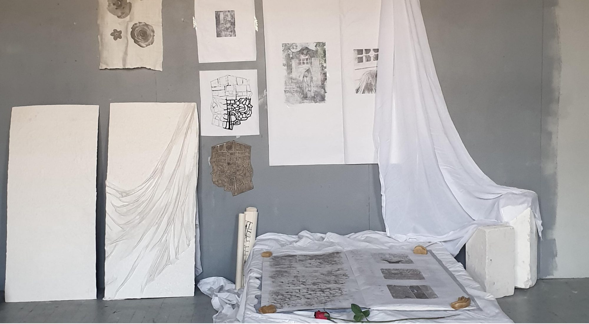 Installation Fanescence, atelier